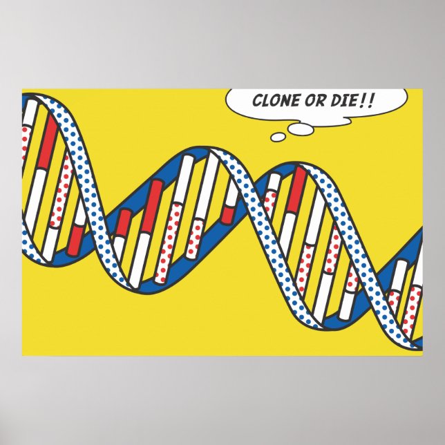 Póster Clone Ou Morra! (Frente)