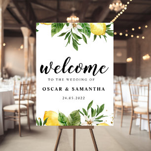 Poster Cloridro Amarelo Moderno e Folha