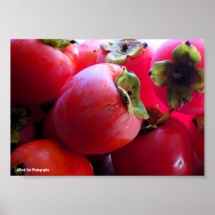 Poster Close up da fruta caqui