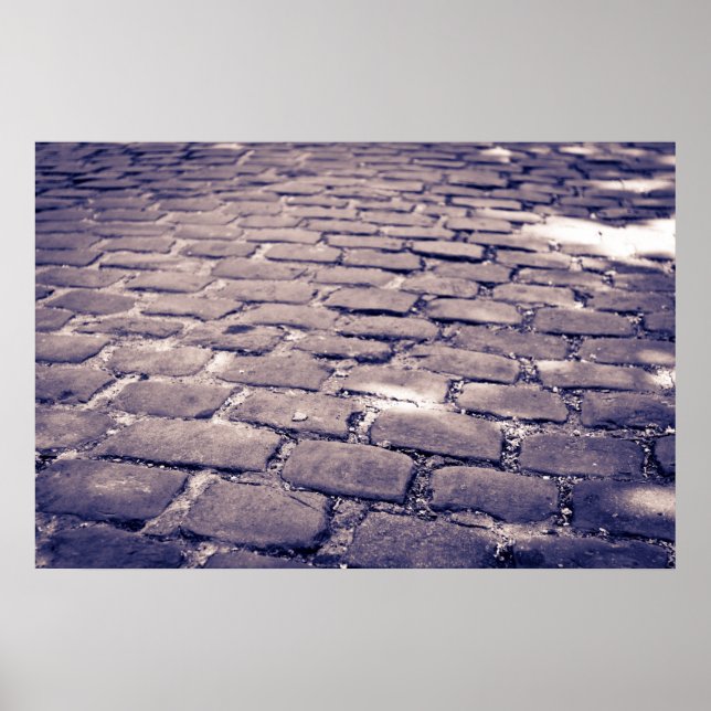 Poster Close Up De Rua Empedrada (Frente)