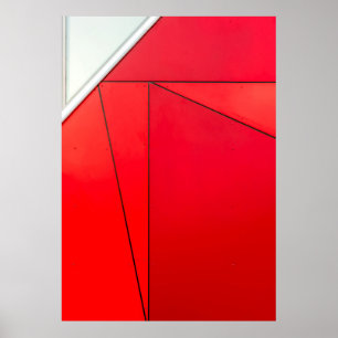 Poster Closeup photo of red board