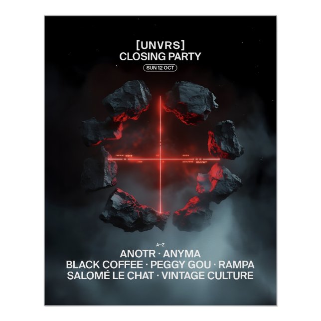 Póster Closing Party [UNVRS]  (Frente)