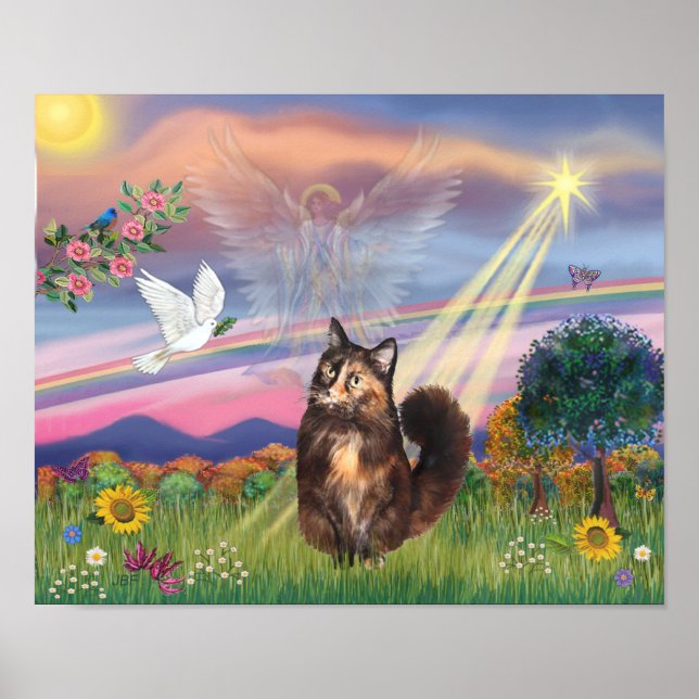 Poster Cloud Angel - Maine Coon Cat Shelby (Frente)