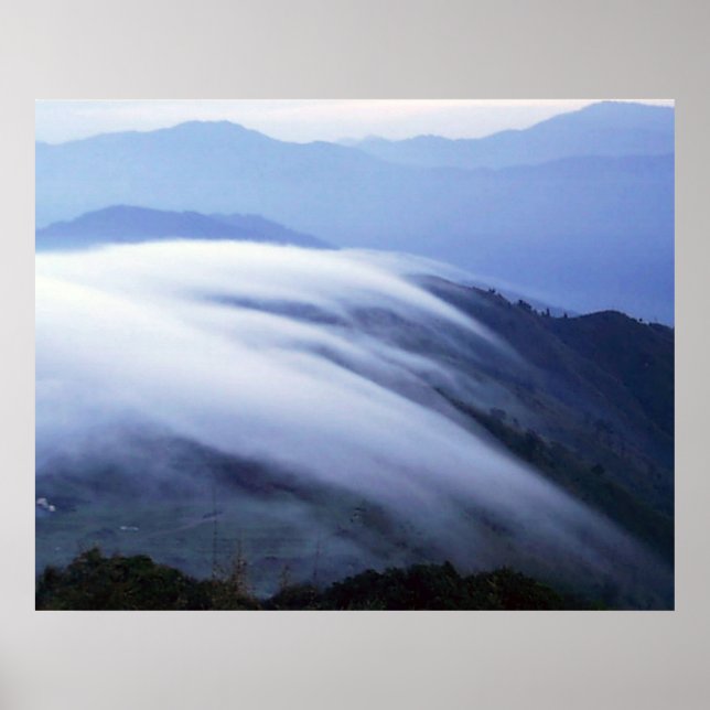 Póster Cloud Mist Darjeeling Índia (Frente)
