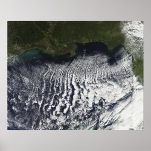 Póster Cloud streets are visible