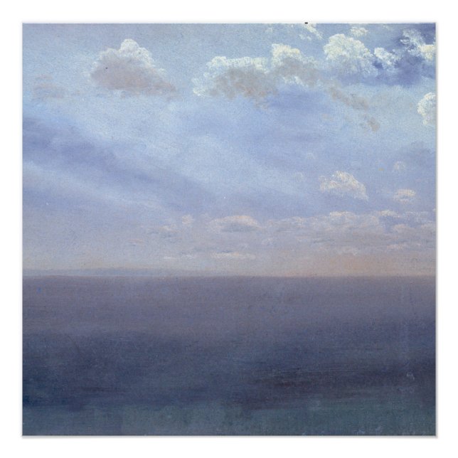 Póster Cloud Study with Sea and Sky - Albert Bierstadt (Frente)