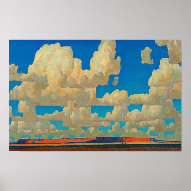 Poster Cloud World por Maynard Dixon (Frente)