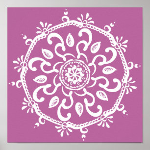 Poster Clover Mandala