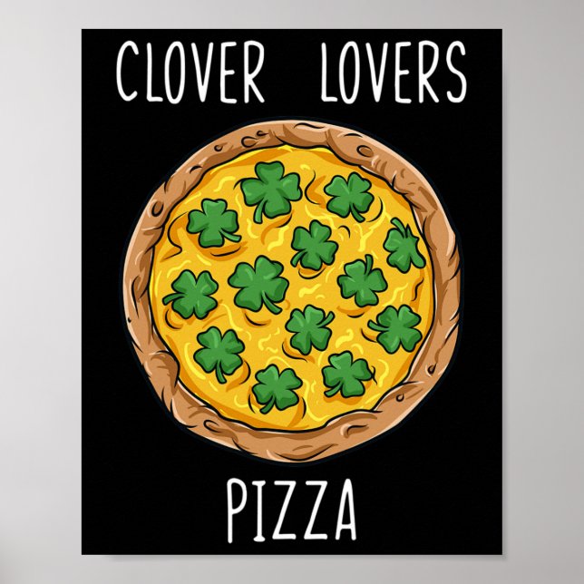 Poster Clovers Thone Dia de São Patrício Diversão Irish B (Frente)