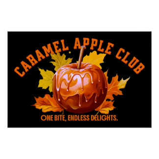 Póster Clube da Maçã com Caramelo