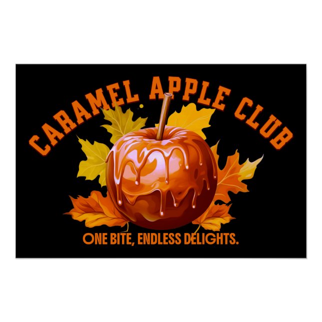 Póster Clube da Maçã com Caramelo (Frente)
