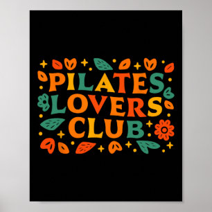 Poster Clube de Amantes de Pilates Desenhos Decorativos R
