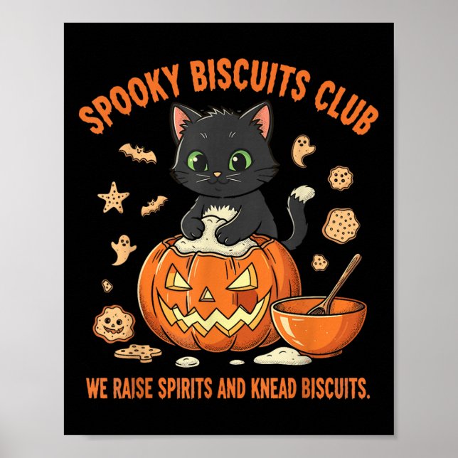 Poster Clube de Biscoitos Assustadores Gato Divertido Hal (Frente)