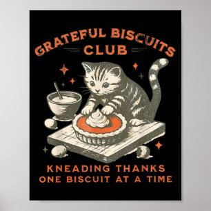 Poster Clube de Biscoitos Gratos Amassando Agradecimentos