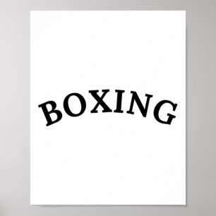 Poster Clube de Boxe Esportes Atléticos Vintage