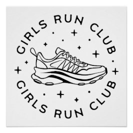 Póster Clube de corrida das raparigas