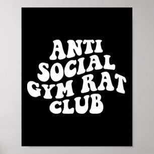 Poster Clube de Físico-culturista Antissocial de Academia