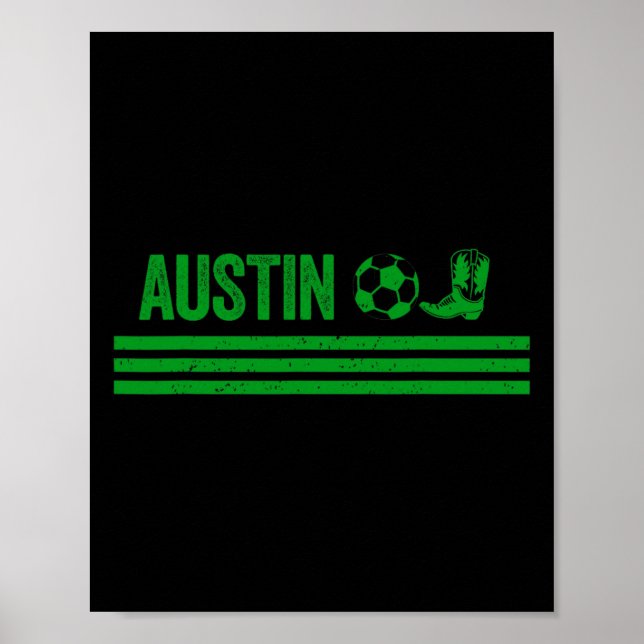 Poster Clube de Futebol Austin Cowboy Boot (Frente)