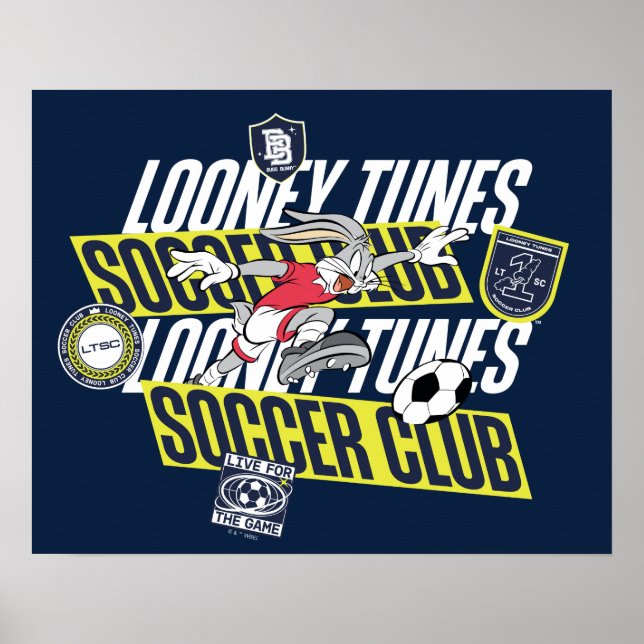 Poster Clube de Futebol BUGS BUNNY™ LOONEY TUNES™ (Frente)