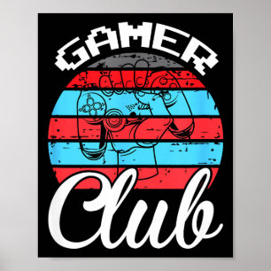 Poster Clube de Gamer Citações Divertidas de Jogos Presen
