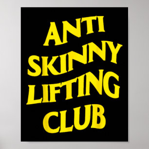 Poster Clube de Levantamento Anti Magro Levantamento de P
