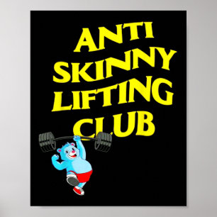 Poster Clube de Levantamento Anti Magro Levantamento de P