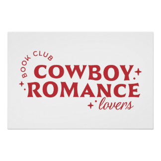 Póster Clube de livros de amantes de cowboy romance