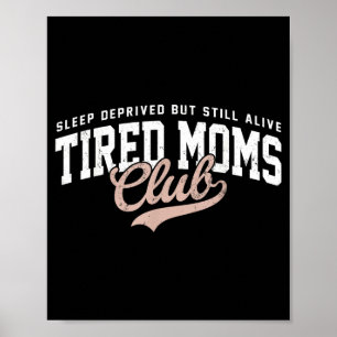 Poster Clube de Mães Cansadas Sem Sono Mas Ainda Vivas