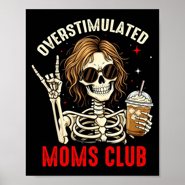 Poster Clube de mães superestimuladas mãe neurodivergente (Frente)