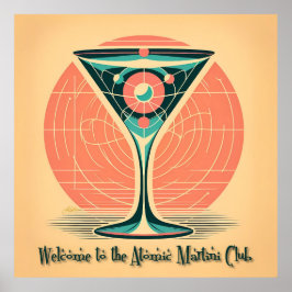 Poster Clube de Martini Atômico de Entrelaçamento Quântic