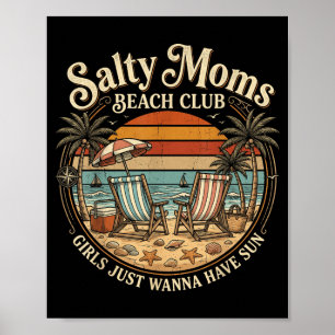 Poster Clube de Praia das Mães Salgadas Férias de Verão