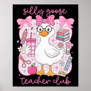 Poster Clube de Professor de Ganso Bobo Piada de Volta às