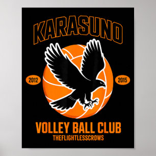 Poster Clube de Volei de Anime Japonês Karasunooo High
