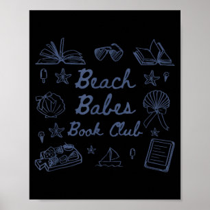 Poster Clube do livro de garotas da praia vibrações de ve