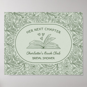 Poster Clube do Livro Próximo Capítulo Chá de Noiva Verde