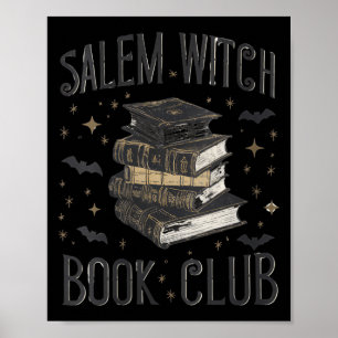 Poster Clube do Livro Salem Vintage Feminino Gato Preto L