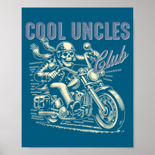Poster Clube dos Tios Legais Tio Motoqueiro Tio Retrô And