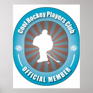 Póster Clube legal dos jogadores de hóquei