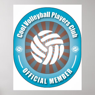 Poster Clube legal dos jogadores de voleibol