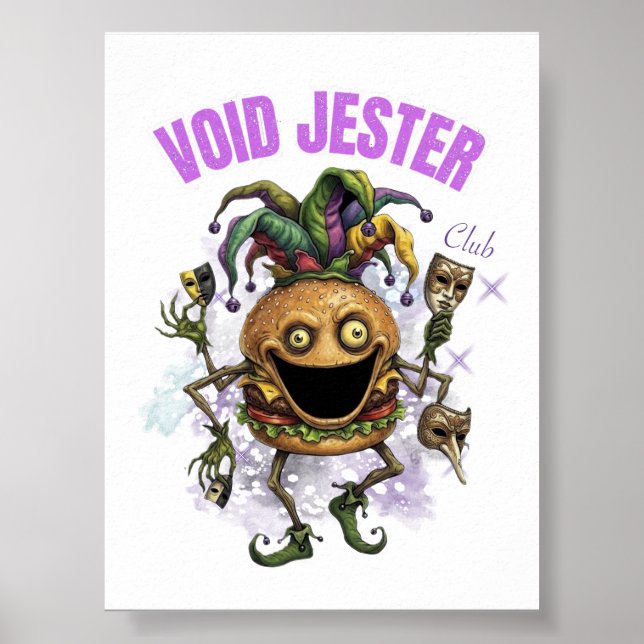 Poster Clube Void Jester - amigo Hambúrguer (Frente)