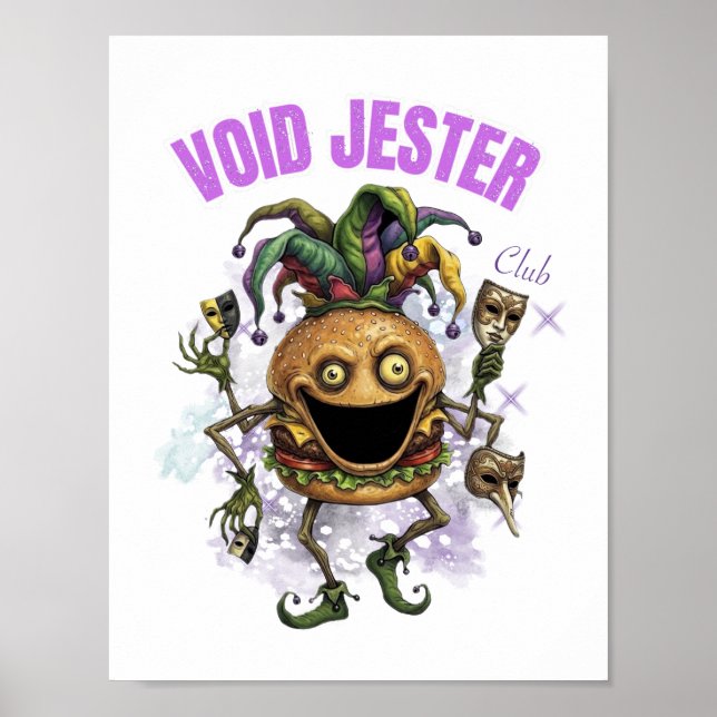 Poster Clube Void Jester - amigo Hambúrguer (Frente)