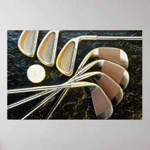 Póster Clubes de golfe bonitos