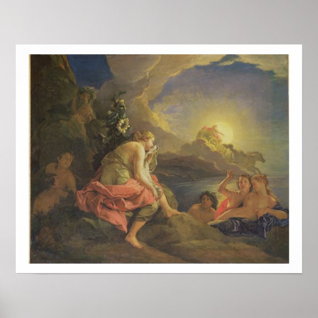 Póster Clytie transformada em girassol, 1688 (óleo ligado (Frente)