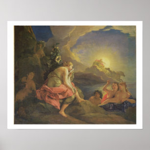 Póster Clytie transformou em um girassol, 1688 (óleo
