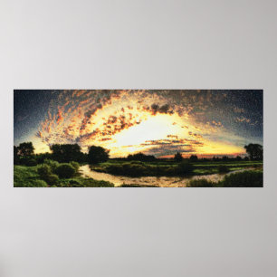 Poster Cmyk da paisagem 16