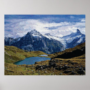 Póster Cmyk das montanhas 02