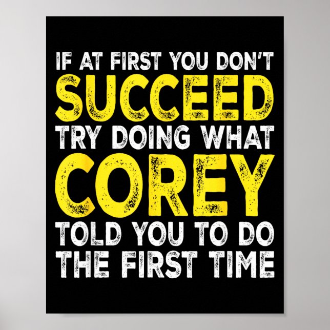 Poster Co - If At First You Don't Succeed Try Doing What  (Frente)