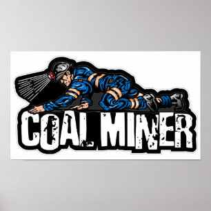 Póster coal miner