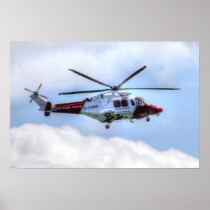 Poster Coastguard Helicopter