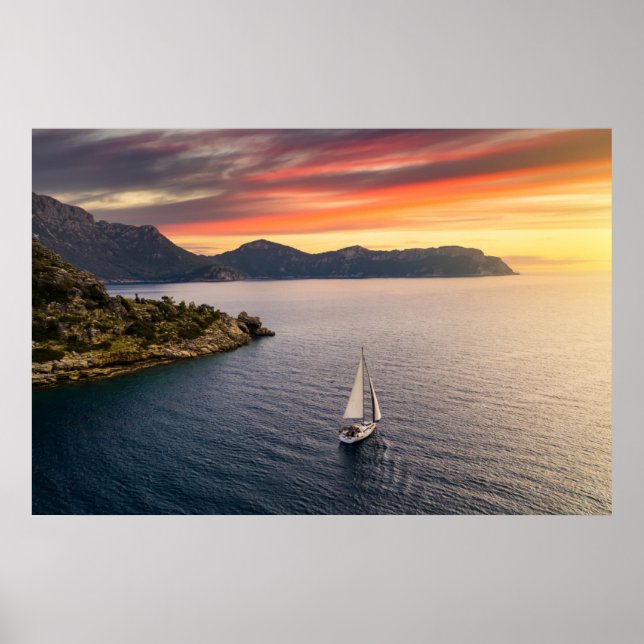 Poster Coastline | Bodrum, Turquia (Frente)